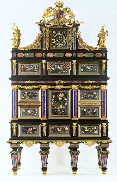 The Badminton Cabinet, 1720-32 körül (pietra dura, ébenfa és ormolu) alkotó: Italian School
