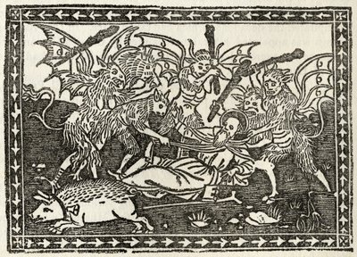 Szent Antal bastinálása, Richard Fisher „A metszetek, rézkarcok és fametszetek gyűjteményének katalógusából” 1879-ben alkotó: Italian School
