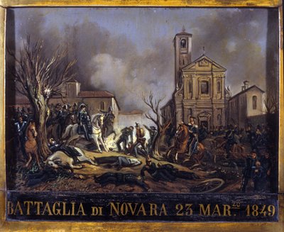 A novarai csata (Novara), március 23 alkotó: Italian School