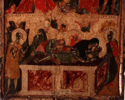 Krisztus lerakódása, egy panel alsó fele (lásd még: 78636) (panel) alkotó: Italian School