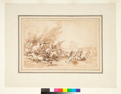 Cloelia és társai repülése, 1650-1700 alkotó: Italian School