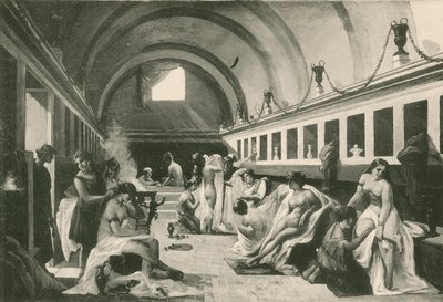 A Nők Frigidariuma a Stabian fürdőben, ahogy volt (mélynyomás) alkotó: Italian School