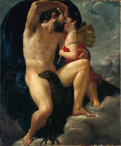 Jupiter csókja (festmény alkotó: Italian School