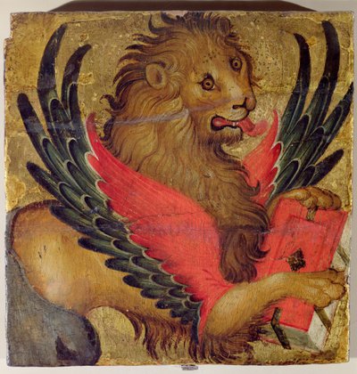 Szent Márk oroszlánja (olaj a panelen) alkotó: Italian School