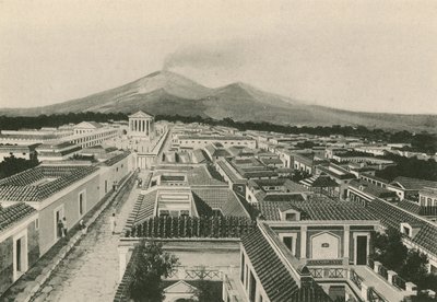 Pompeii panoráma, ahogy volt (mélynyomás) alkotó: Italian School