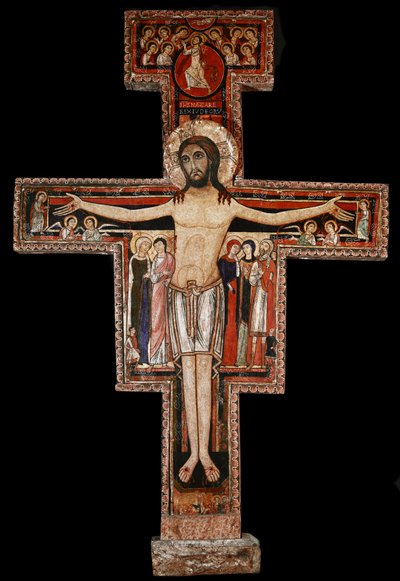 San Damiano kereszt, 1100 körül (festett fa) alkotó: Italian School