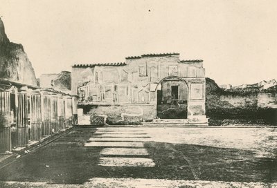 A Stabian fürdő – A stukkók udvara, ahogy van (mélynyomás) alkotó: Italian School
