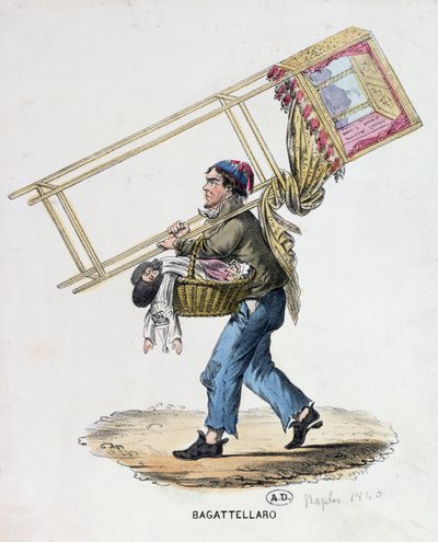 A vándor bábos, 1840 körül alkotó: Italian School