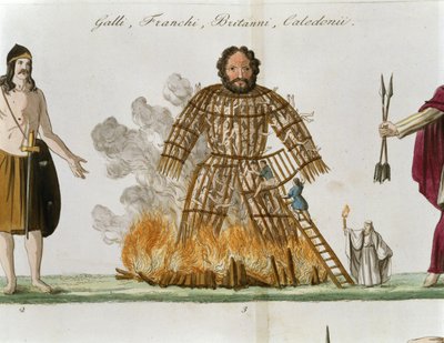 The Wicker Man, a „Nemzetek története” (litho) alkotó: Italian School
