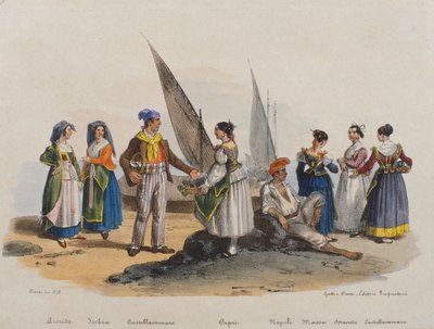 Hagyományos nápolyi ruha alkotó: Italian School