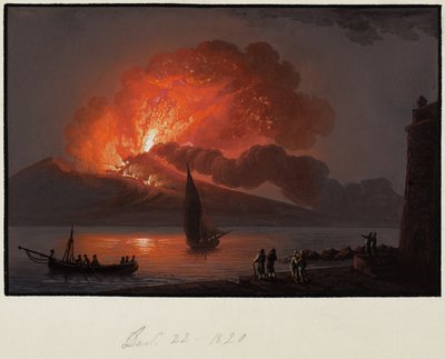 Vezúv, 1820. december 22 alkotó: Italian School