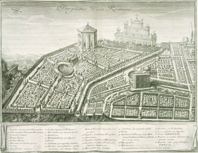 Kilátás a római kertre, 1772-1784 alkotó: Italian School