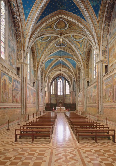 Kilátás a felső templom belsejére alkotó: Italian School