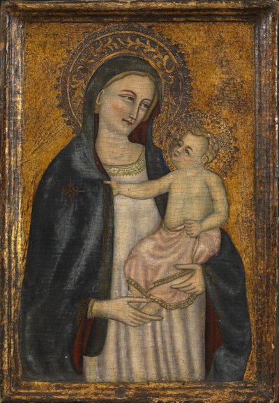 Szűz és gyermek, egy 1450 körüli mű hamisítása, 1900-20 körül alkotó: Italian School