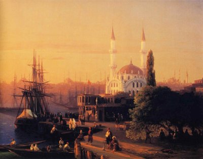 Constantinopole panorámája (részlet) alkotó: Ivan Aivazovsky