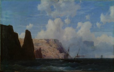 Sziklás sziklák alkotó: Ivan Aivazovsky
