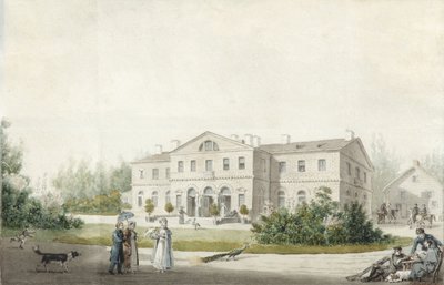 A Priyutino kastély, 1830 alkotó: Ivan Alexeyevich Ivanov