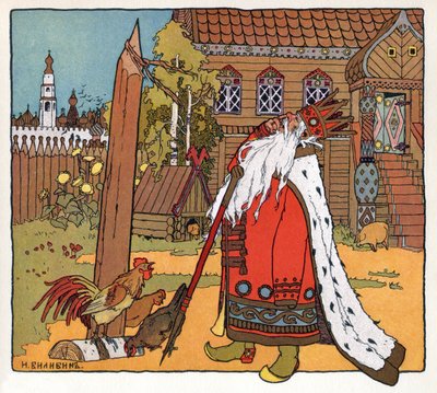 A hercegnő és a béka, 1899 körül (litográfia) alkotó: Ivan Yakovlevich Bilibin