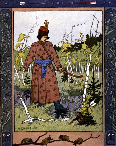 Orosz mese „A békahercegnő”, ill. írta Bilibin alkotó: Ivan Bilibine