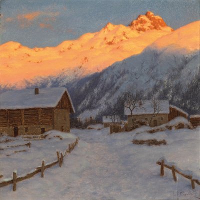 Este a hegyen, Haute-Savoie alkotó: Ivan Fedorovich Choultse
