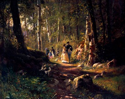 Séta az erdőben, 1869 alkotó: Ivan Ivanovich Shishkin