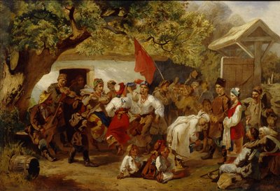 A menyegző, 1860 alkotó: Ivan Ivanovich Sokolov