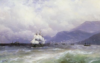 Tengerparti táj Trebizond kiszállításával, 1888 alkotó: Ivan Konstantinovich Aivazovsky