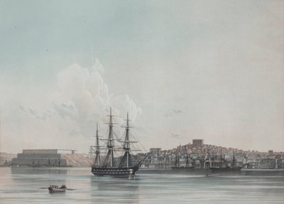 Új tengeri laktanya és Szevasztopol belső kikötője, 1850-es évek alkotó: Ivan Konstantinovich Aivazovsky