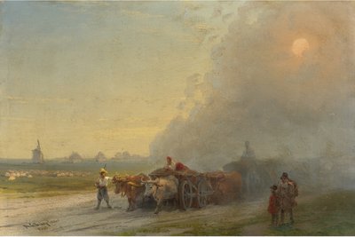Ökörszekerek az ukrán sztyeppén alkotó: Ivan Konstantinovich Aivazovsky