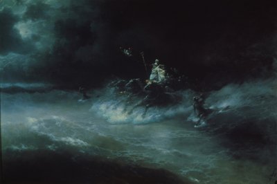 A Poszeidonok a tenger felett utaznak, 1894 alkotó: Ivan Konstantinovich Aivazovsky