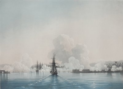 Szevasztopol. Konstantin erőd. Nicholas-erőd, 1850-es évek alkotó: Ivan Konstantinovich Aivazovsky