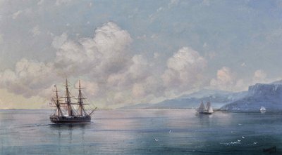 Hajó a Krím-partról, 1881. alkotó: Ivan Konstantinovich Aivazovsky