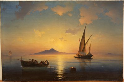 A Nápolyi-öböl Aivazovsky, Ivan Konsztantyinovics (1817-1900) alkotó: Ivan Konstantinovich Aivazovsky