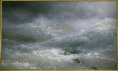 A hullám – Aivazovsky, Ivan Konsztantyinovics (1817-1900) alkotó: Ivan Konstantinovich Aivazovsky