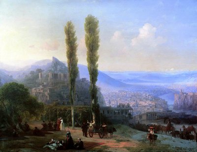 Kilátás Tiflisre, 1869. alkotó: Ivan Konstantinovich Aivazovsky