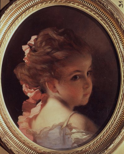 Lányfej, 1850-1860 alkotó: Ivan Kosmich Makarov