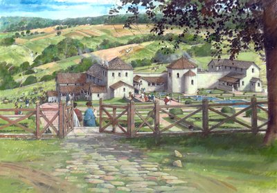 Great Witcombe római villa, 250 körül, 1990-2010 alkotó: Ivan Lapper