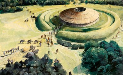 Knowlton neolitikus rituális henge, 1990-2010 alkotó: Ivan Lapper