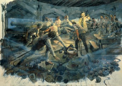 Pendennis Castle Gun Deck, 1540-es évek vége, 1990-2010 alkotó: Ivan Lapper