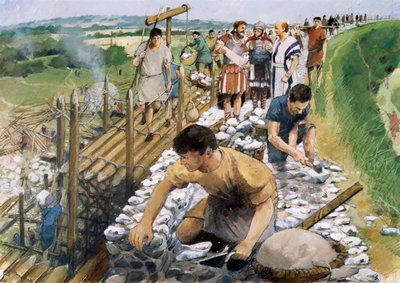 Silchester római városfalai, 2. század, 1990-2010. alkotó: Ivan Lapper