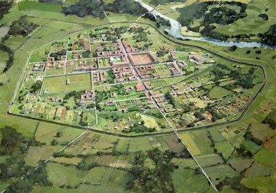 Wroxeter római város, 3. század, 1990-2010 alkotó: Ivan Lapper