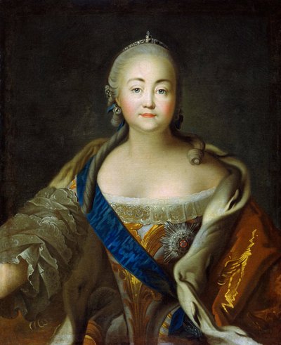 Erzsébet császárné portréja 1709-1762, 1750-1760-as évek. alkotó: Ivan Petrovich Argunov