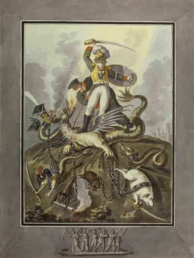 1812. Allegória, 1813 alkotó: Ivan Philippovich Tupylev