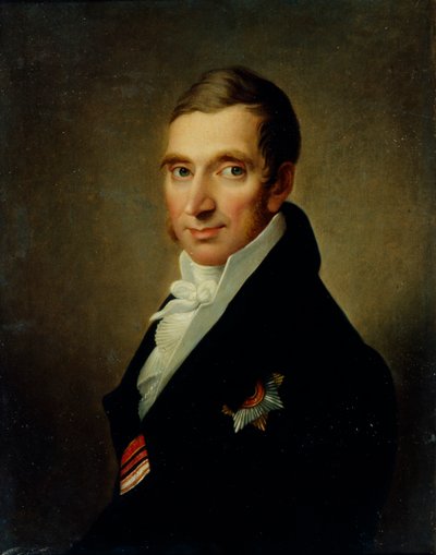 Johann-Georg von Ruehl orvos portréja 1768-1846, 1823 alkotó: Ivan Vasilyevich Luchaninov