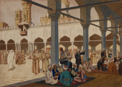 Az Al-Azhar mecset és egyetem udvara, Kairó, 1928 alkotó: Ivan Yakovlevich Bilibin