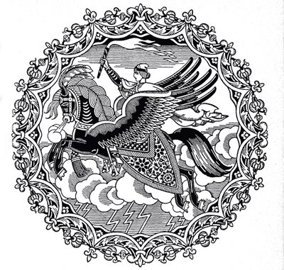 Ilja Muromets, 1934 alkotó: Ivan Yakovlevich Bilibin