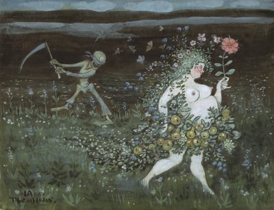 Élet és halál, 1905 alkotó: Ivar Axel Henrick Arosenius