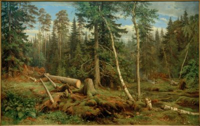 I.I.Schischkin, Holzschlag alkotó: Ivan Ivanovich Shishkin