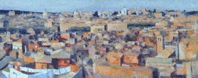 Róma, Kilátás a Spanyol Akadémiáról a Gianicolóra, 1968 (lásd még: 213353 és 213354) alkotó: Izabella Godlewska de Aranda