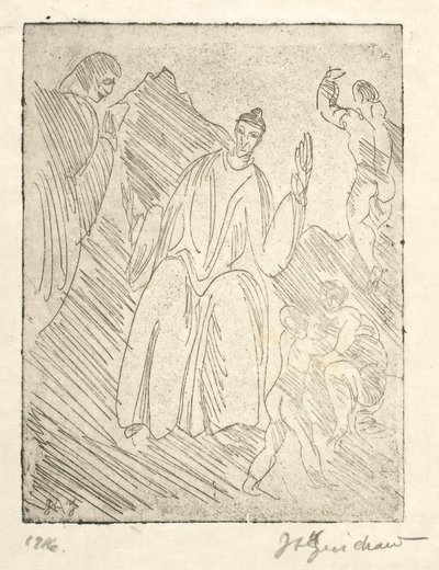 Dante alkotó: J.A. Jerichau